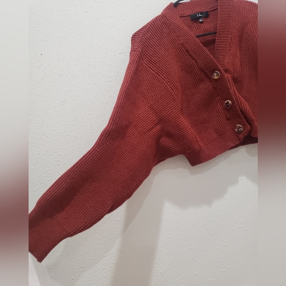 Lulu's Rust Knit 3 pc Sweater Dress - Coming Soon - Picture 3 of 8